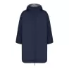 Longue veste imperméable doublure en polaire et capuche, poches zippées, 280 g/m²