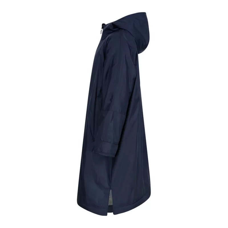 Longue veste imperméable doublure en polaire et capuche, poches zippées, 280 g/m²