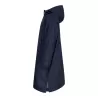 Longue veste imperméable doublure en polaire et capuche, poches zippées, 280 g/m²