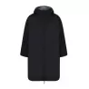 Longue veste imperméable doublure en polaire et capuche, poches zippées, 280 g/m²
