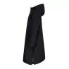 Longue veste imperméable doublure en polaire et capuche, poches zippées, 280 g/m²