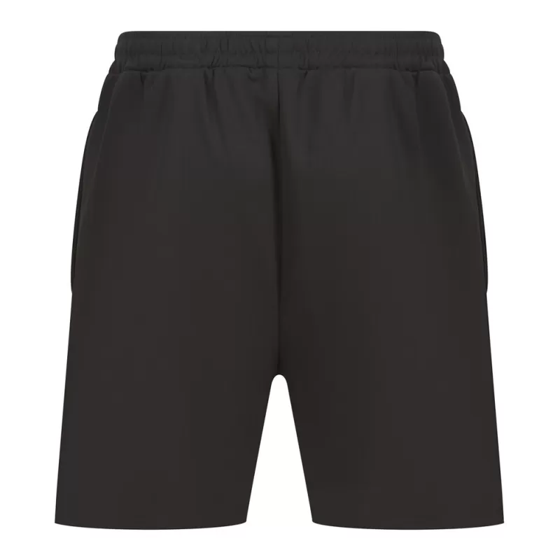 Short de sport enfant en polyester, poches zippées, taille élastiquée, 250 g/m²