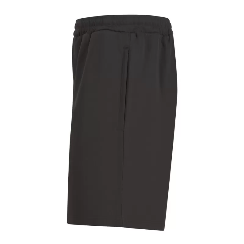 Short de sport enfant en polyester, poches zippées, taille élastiquée, 250 g/m²