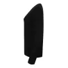 Pull col V femme en coton acrylique jauge 12, 285 g/m²