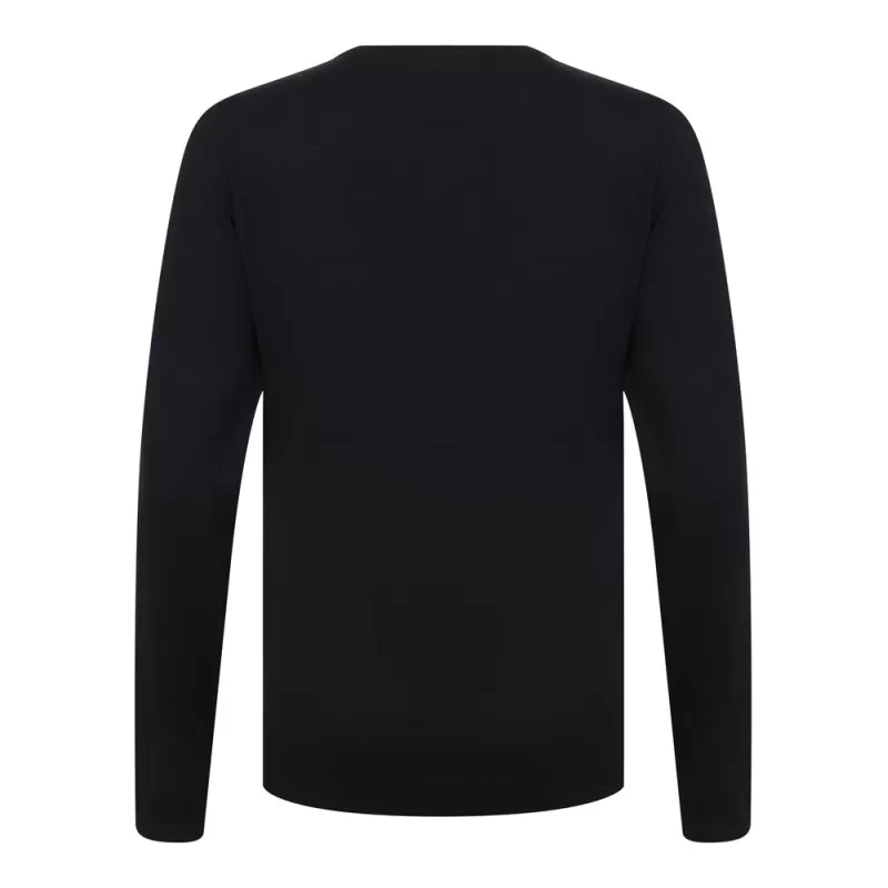 Pull col V femme en coton acrylique jauge 12, 285 g/m²