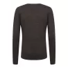Pull col V femme en coton acrylique jauge 12, 285 g/m²
