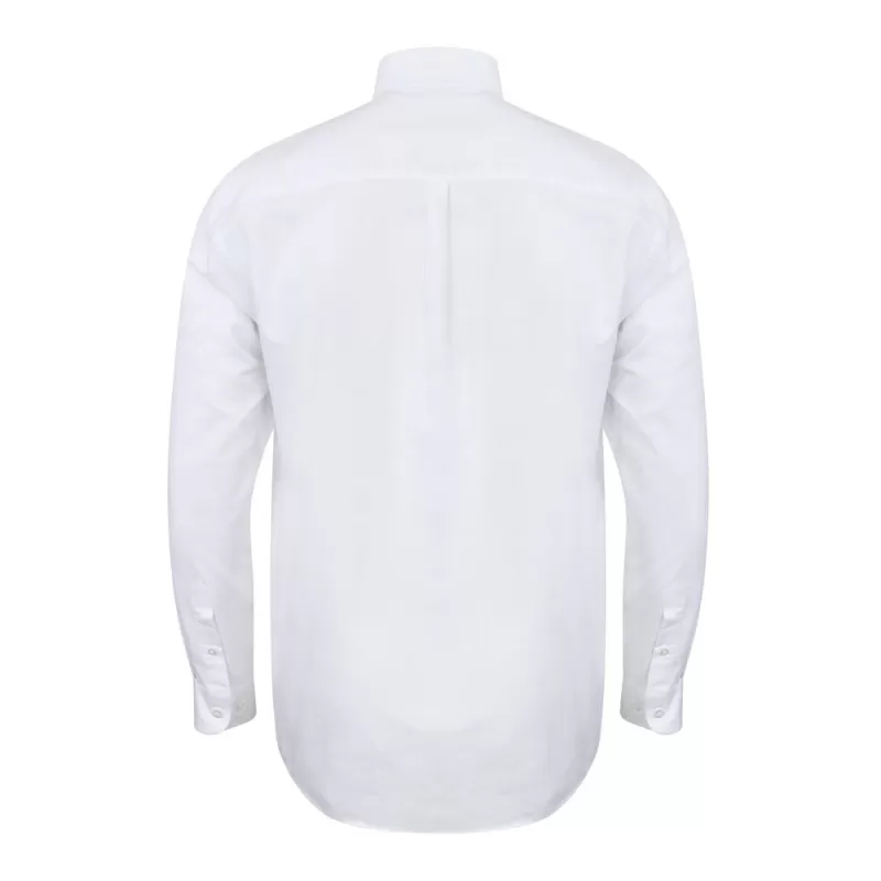 Chemise Oxford manches longues en coton infroissable, coupe décontractée, 150 g/m²