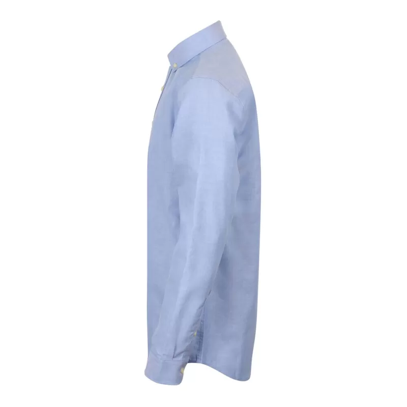 Chemise Oxford manches longues en coton infroissable, coupe décontractée, 150 g/m²