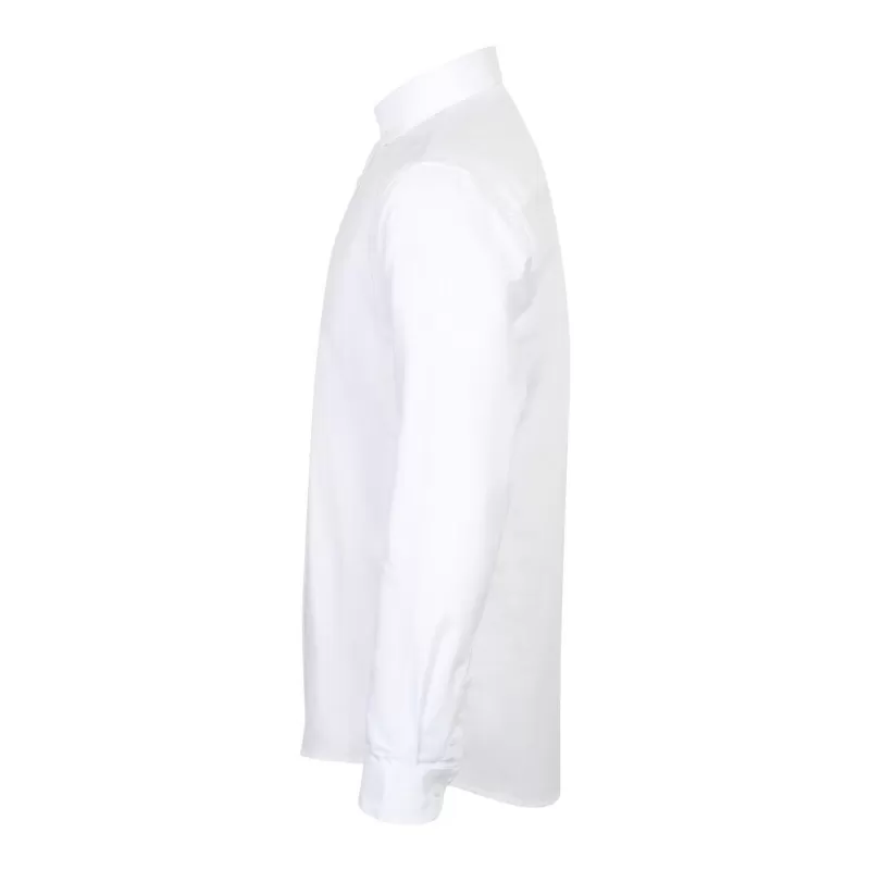 Chemise Oxford manches longues en coton infroissable, coupe cintrée, 150 g/m²