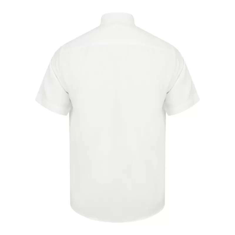 Chemisette respirante manches courtes en polyester léger, boutons nacrés, 115 g/m²
