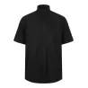 Chemisette respirante manches courtes en polyester léger, boutons nacrés, 115 g/m²