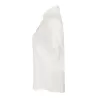 Chemisette femme respirante manches courtes en polyester léger, boutons nacrés, 115 g/m²