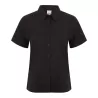Chemisette femme respirante manches courtes en polyester léger, boutons nacrés, 115 g/m²