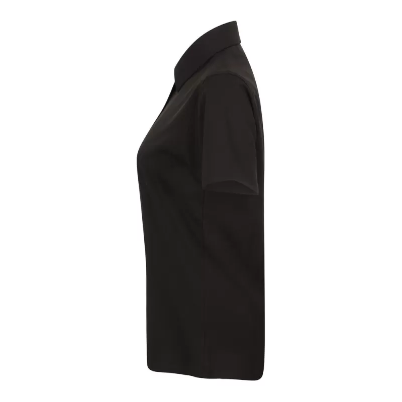 Chemisette femme respirante manches courtes en polyester léger, boutons nacrés, 115 g/m²