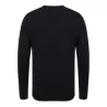 Pull col V homme en coton acrylique jauge 12, 285 g/m²