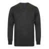 Pull col V homme en coton acrylique jauge 12, 285 g/m²