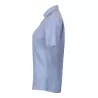 Chemise femme Oxford manches courtes en coton infroissable, coupe droite, 150 g/m²