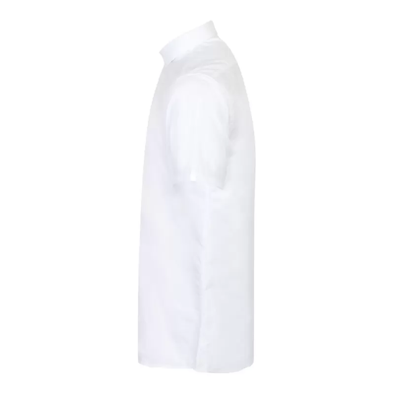 Chemise Oxford manches courtes en coton infroissable, coupe droite, 150 g/m²
