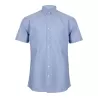 Chemise Oxford manches courtes en coton infroissable, coupe droite, 150 g/m²