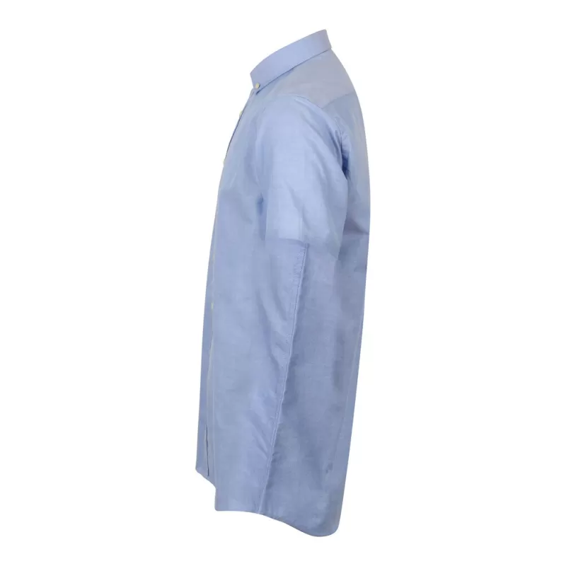 Chemise Oxford manches courtes en coton infroissable, coupe droite, 150 g/m²