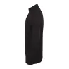 Pull col zippé en coton acrylique jauge 12, 225 g/m²