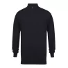 Pull col zippé en coton acrylique jauge 12, 225 g/m²