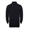 Pull col zippé en coton acrylique jauge 12, 225 g/m²
