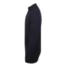 Pull col zippé en coton acrylique jauge 12, 225 g/m²
