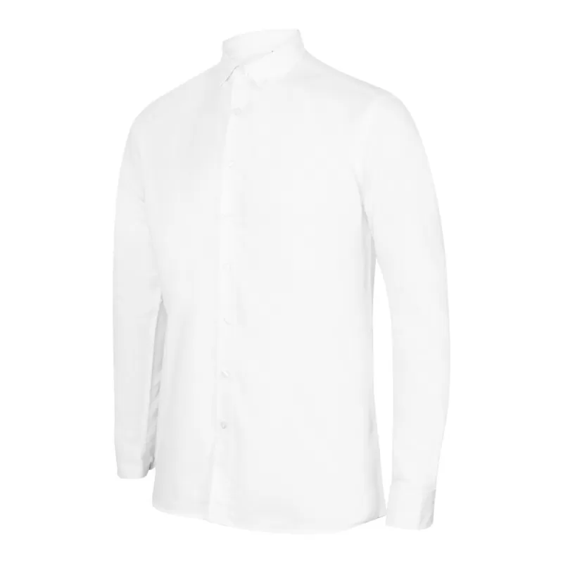 Chemise Oxford manches longues en coton infroissable, coupe droite, 150 g/m²