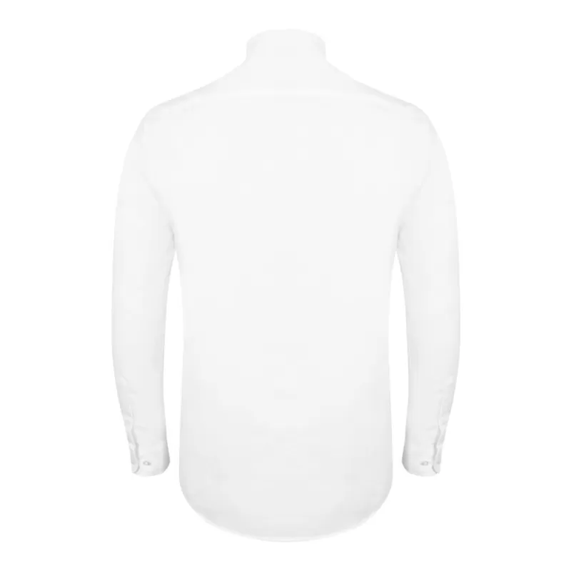 Chemise Oxford manches longues en coton infroissable, coupe droite, 150 g/m²