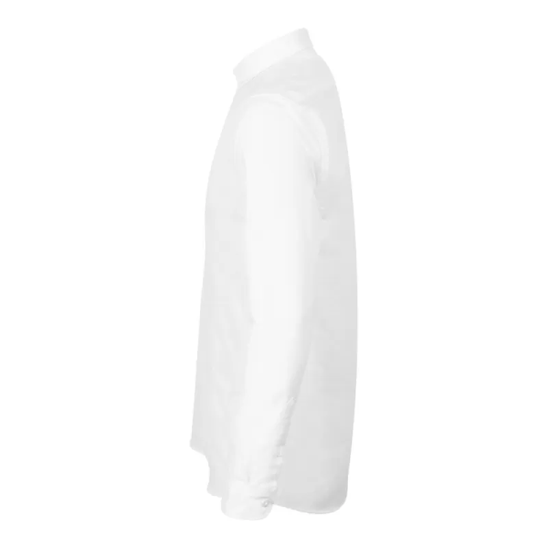Chemise Oxford manches longues en coton infroissable, coupe droite, 150 g/m²