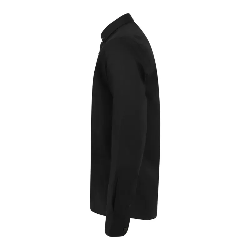 Chemise Oxford manches longues en coton infroissable, coupe droite, 150 g/m²