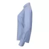 Chemise femme Oxford manches longues en coton infroissable, coupe droite, 150 g/m²