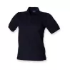Polo homme piqué coton-polyester col indéformable, manches courtes, 200 g/m²