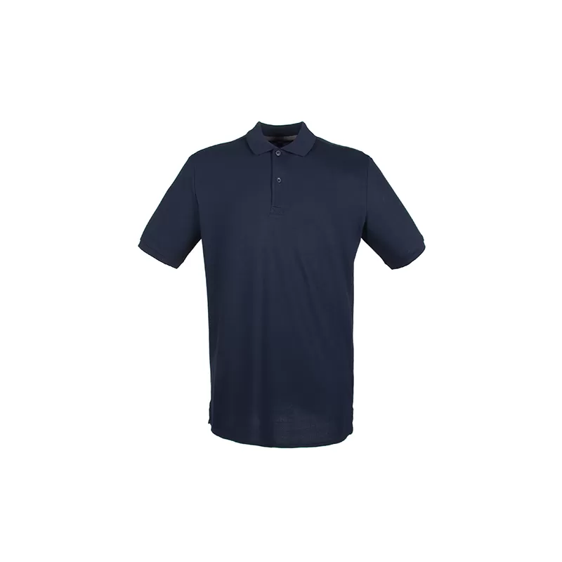 Polo homme en coton coupe moderne col côtelé, manches courtes, 180 g/m²