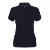 Polo femme en coton coupe moderne col côtelé, manches courtes, 180 g/m²