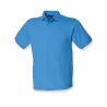 Polo homme piqué coton-polyester col indéformable, manches courtes, 200 g/m²