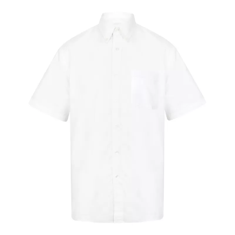 Chemise classique oxford en polycoton anti-froissement, poche poitrine, 170 g/m²