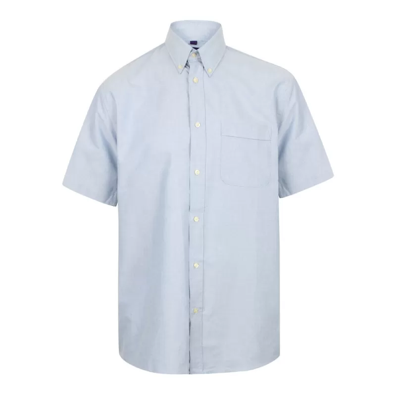 Chemise classique oxford en polycoton anti-froissement, poche poitrine, 170 g/m²