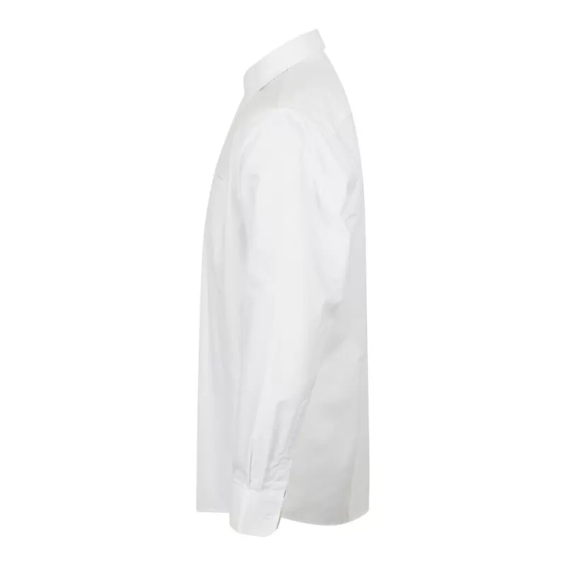 Chemise classique manches longues en polycoton oxford, poche poitrine, 170 g/m²