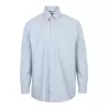 Chemise classique manches longues en polycoton oxford, poche poitrine, 170 g/m²