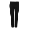 Pantalon femme chino slim en coton élastique, ceinture ajustable, 4 poches, 225 g/m²