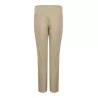 Pantalon femme chino slim en coton élastique, ceinture ajustable, 4 poches, 225 g/m²
