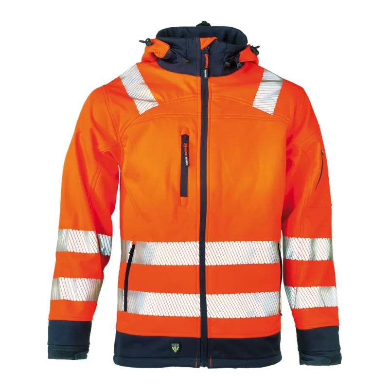 Veste Softshell haute visibilité respirante et déperlante, 310 g/m²