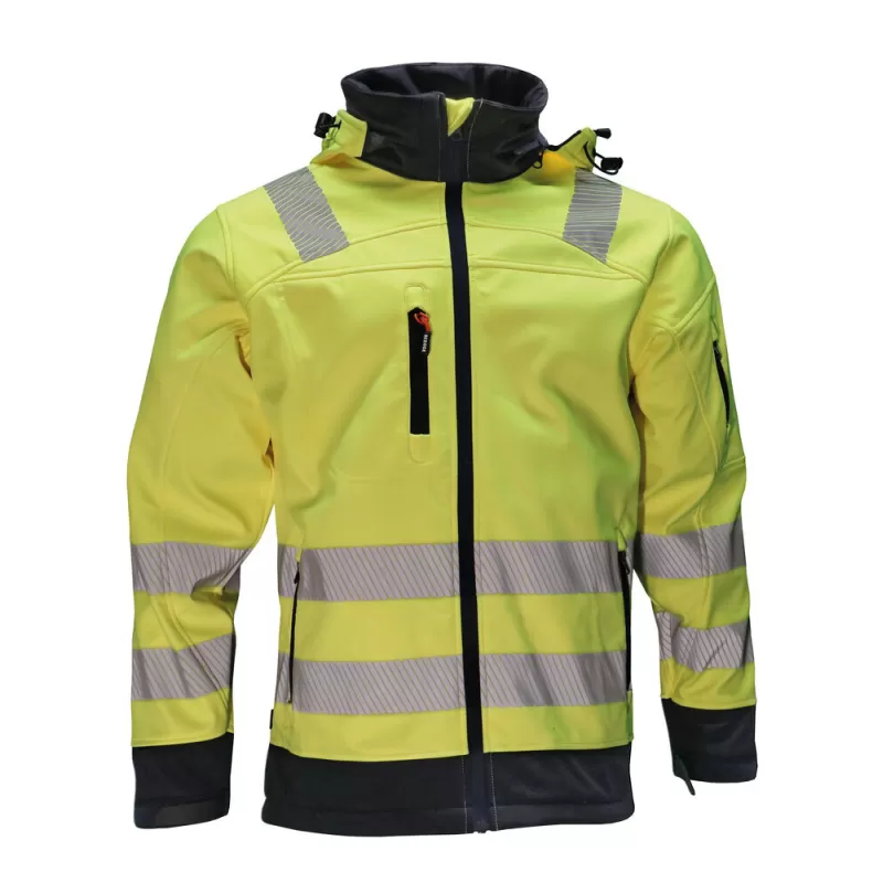 Veste Softshell haute visibilité respirante et déperlante, 310 g/m²