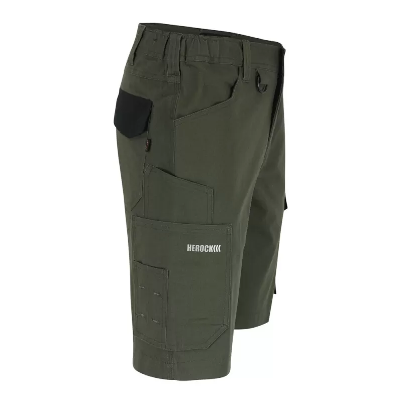 Bermuda multi-poches coton stretch, 275 g/m²