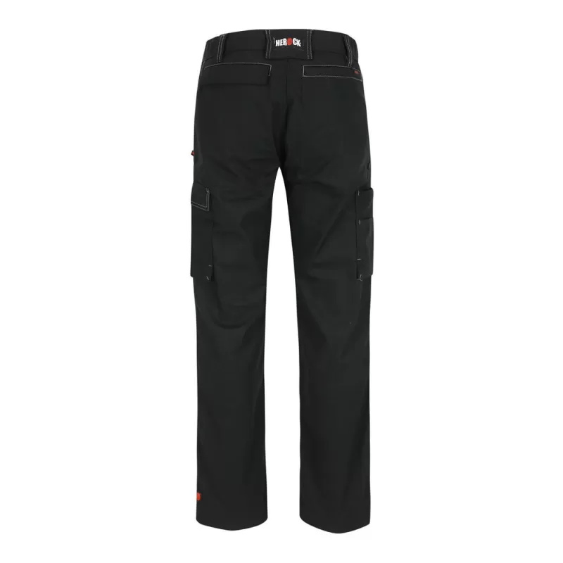Pantalon multipoches extensible en coton et polyester, 275 g/m²