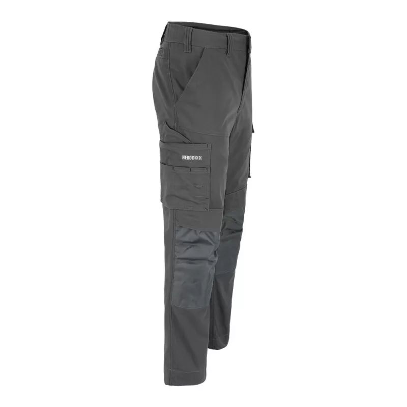 Pantalon multipoches extensible en coton et polyester, 275 g/m²