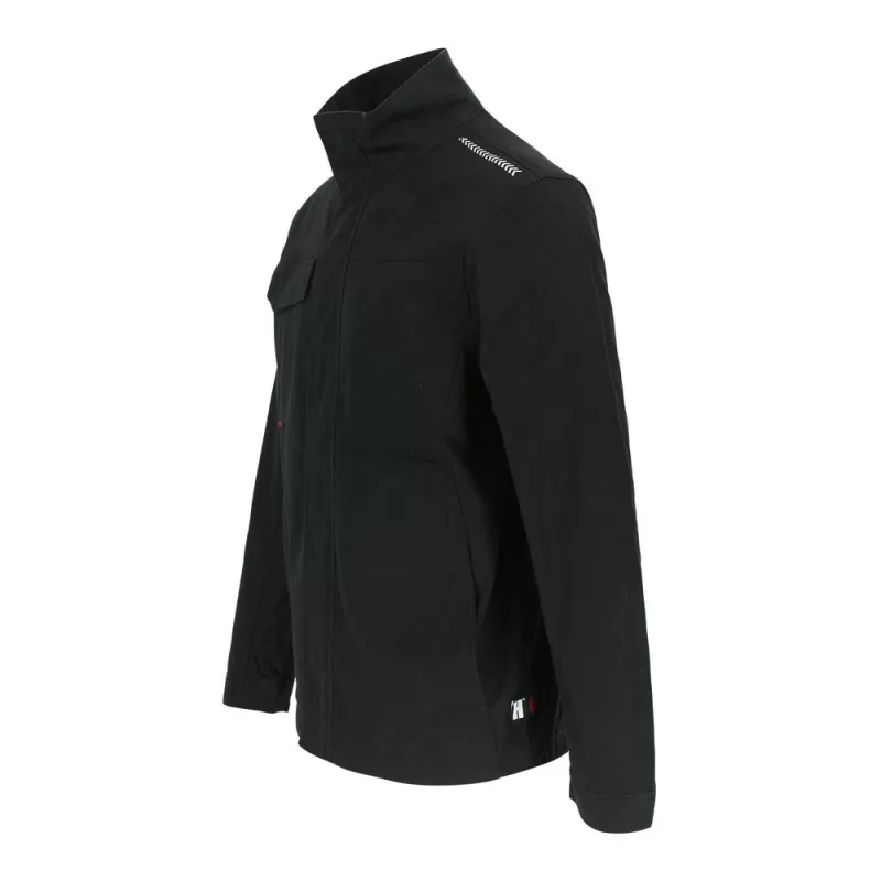 Veste multi-poches stretch en coton, 2 poches latérales, poche poitrine, 275 g/m²