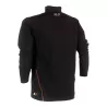 Tee-shirt col roulé manches longues stretch en coton, 200 g/m²